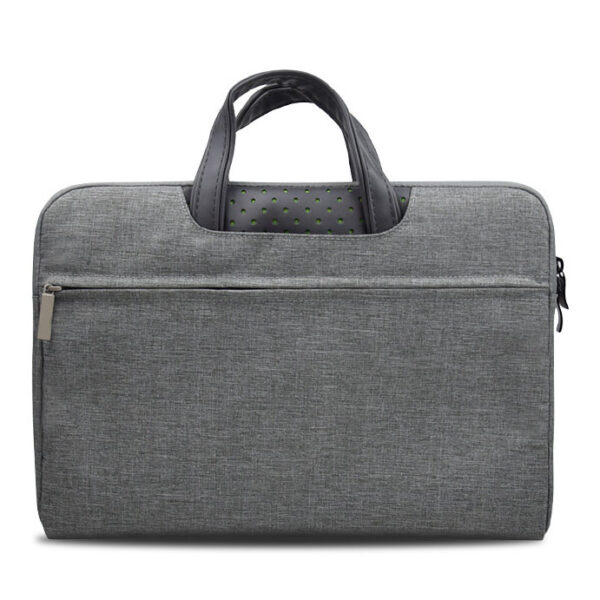 gray laptop bag